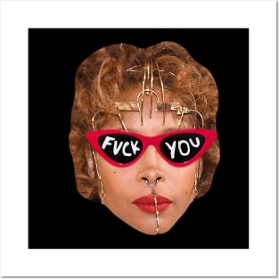 Erykah Badu f*ck Style Glasses Trand Posters and Art